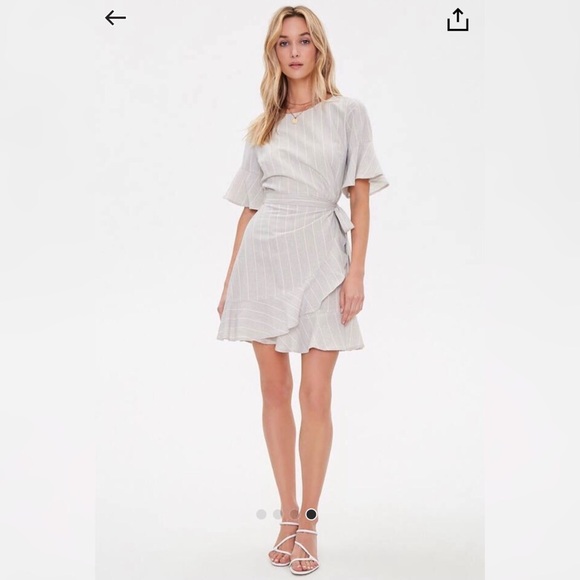 Lumiere Flounce Wrap Front Dress - Picture 2 of 8